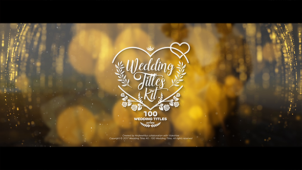 wedding titles kit 100 titles by andrewhlus videohive wedding video template